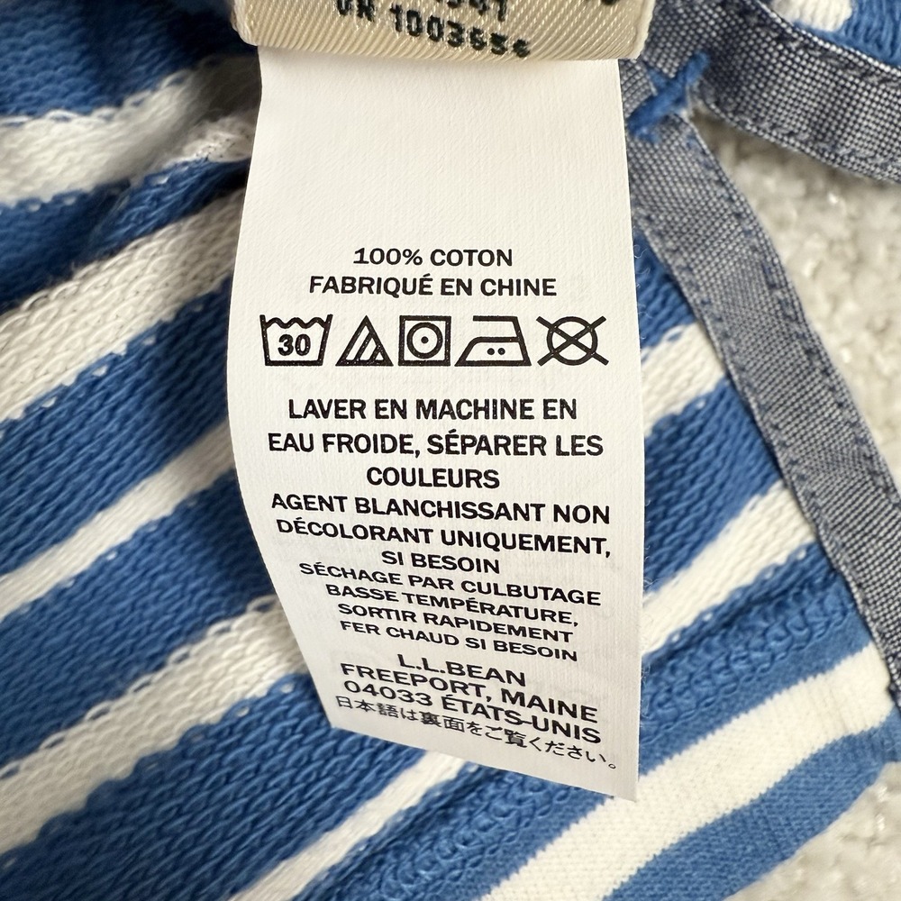 LL Bean NWT Womens Multicolor Stripe Long Sleeve Rugby Henley Shirt X-Small XS - Picture 10 of 12